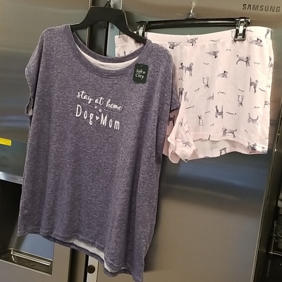 💕LAURA ASHLEY💕 Stay at Home Dog Mom PJ Set - Picture 6 of 16